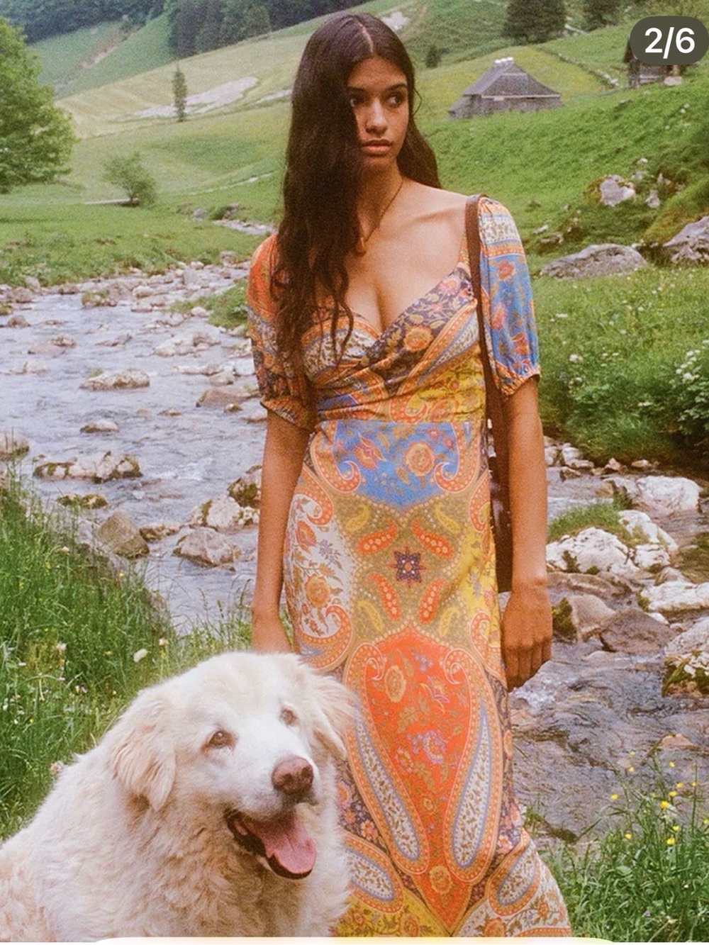 Belladonna Spell & The Gypsy Bohemian Paisley Midi Dress XL - Picture 2 of 11